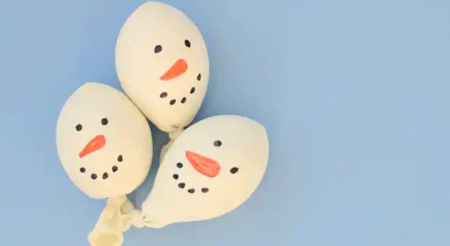DIY Snowman Stress Balls