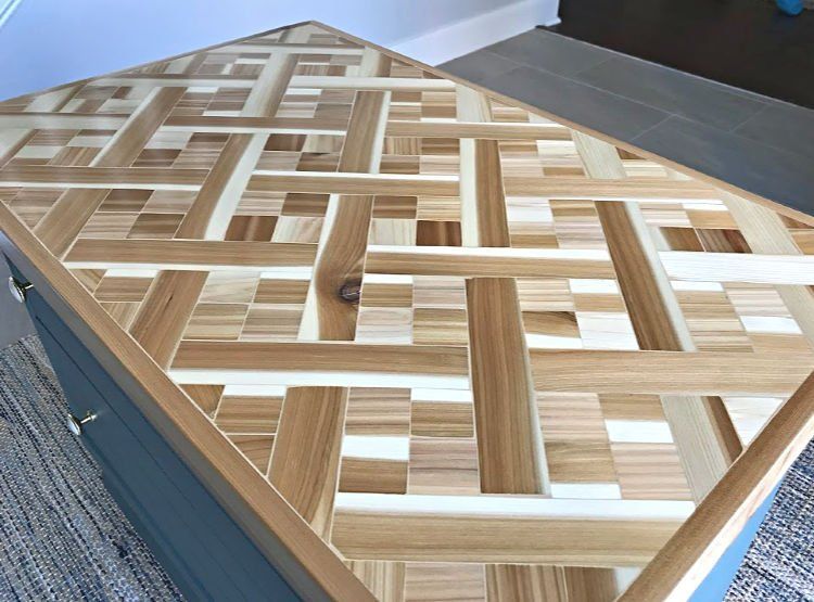 DIY Wooden Mosaic Table Top