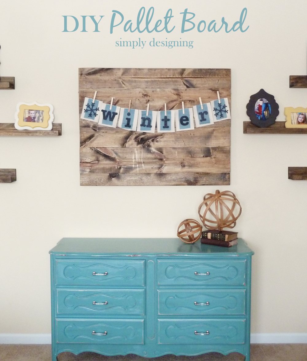 Distressed pallet wall art