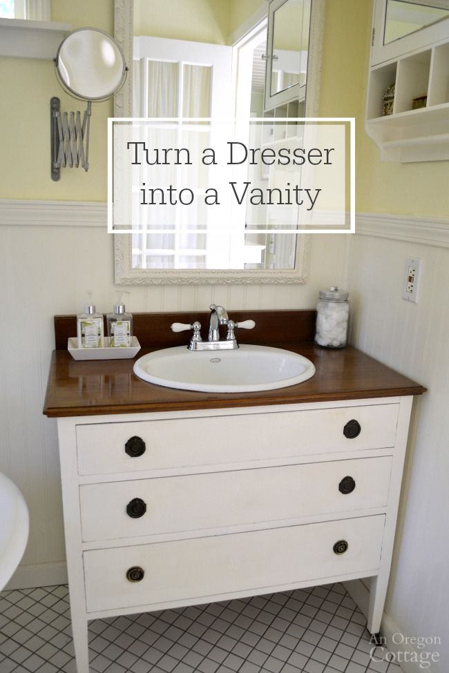 Dresser Turned Vanity