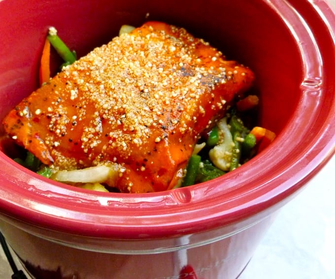 Easy Healthy Salmon Fillets with Asian Vegetables