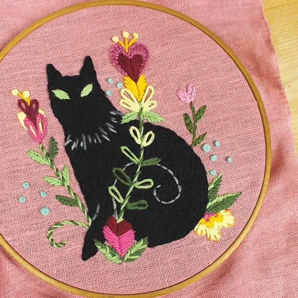 Embroidery Cat