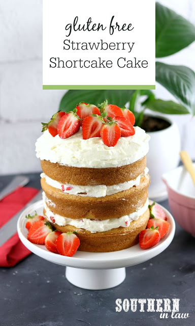 Gluten-Free Strawberry Shortcake Birthday Cake