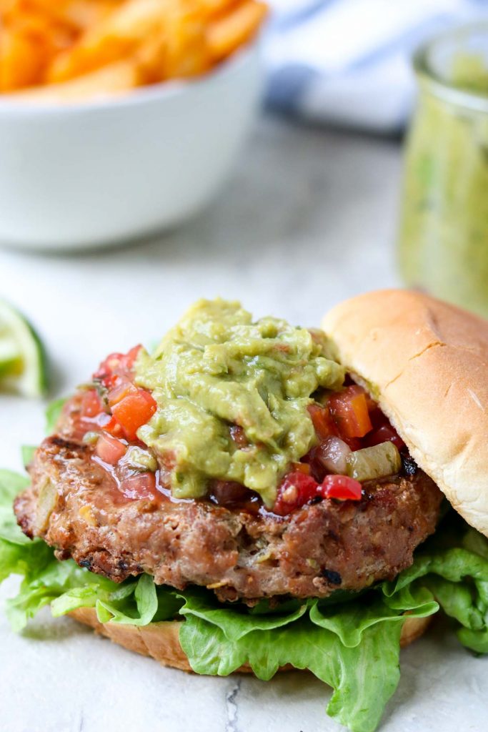Grilled Chili Lime Turkey Burgers