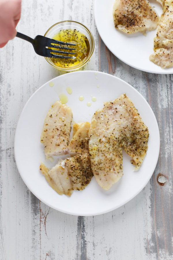 Grilled Tilapia with Herb Olive Oil
