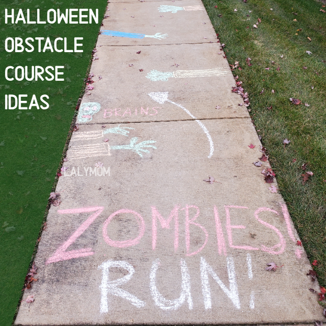 Halloween Sidewalk Obstacle Course
