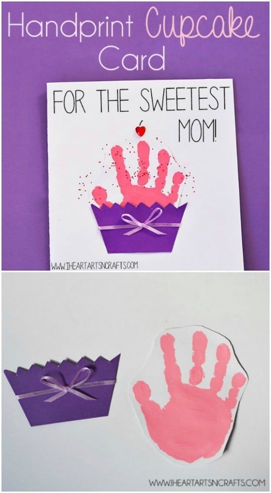 Handprint Cupcake