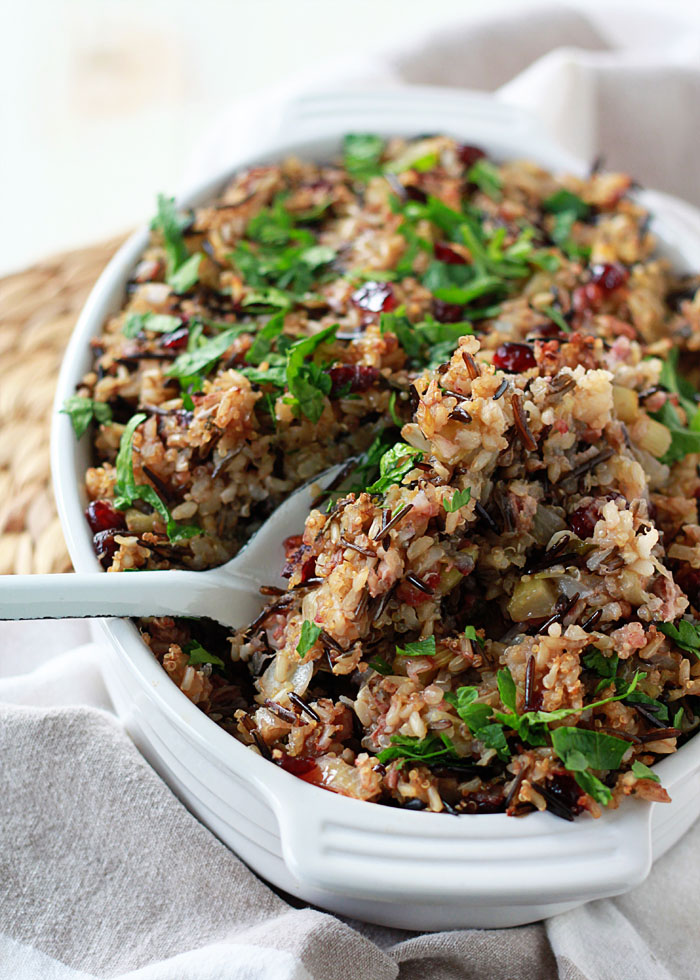 Herbed Wild Rice and Quinoa Stuffing