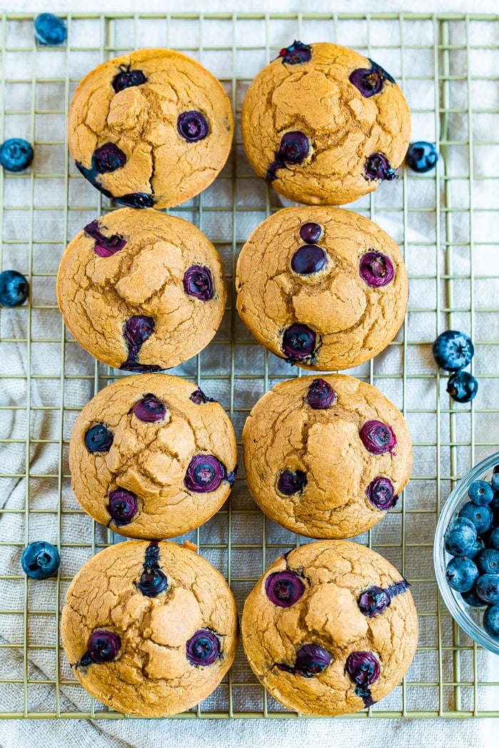High Protein Blueberry Muffins