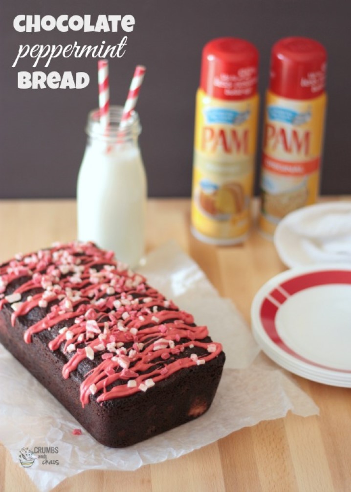 Holiday Chocolate Peppermint Bread