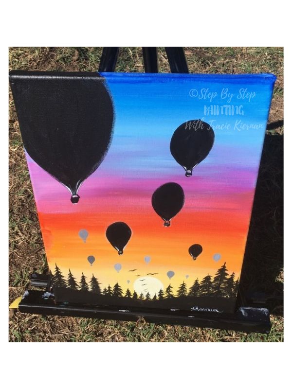 Hot Air Balloons and Sunset