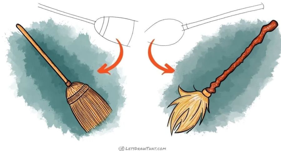 How To Draw A Broom