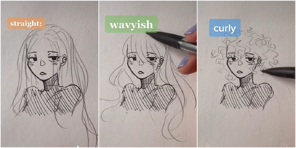How to Draw Different Hair Textures