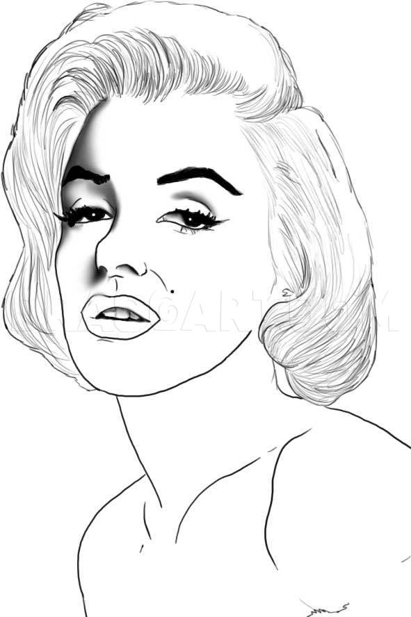 How to Draw Marilyn Monroe’s Nose