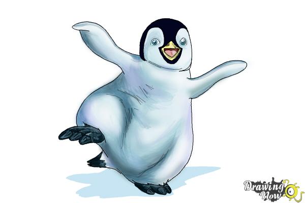 How to Draw Mumble From Happy Feet