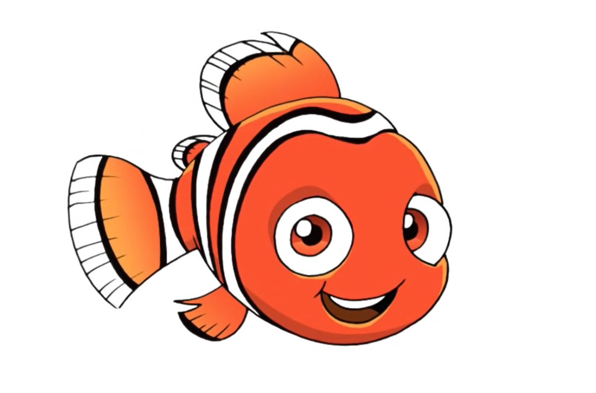 How to Draw Nemo (the fish from Finding Nemo)