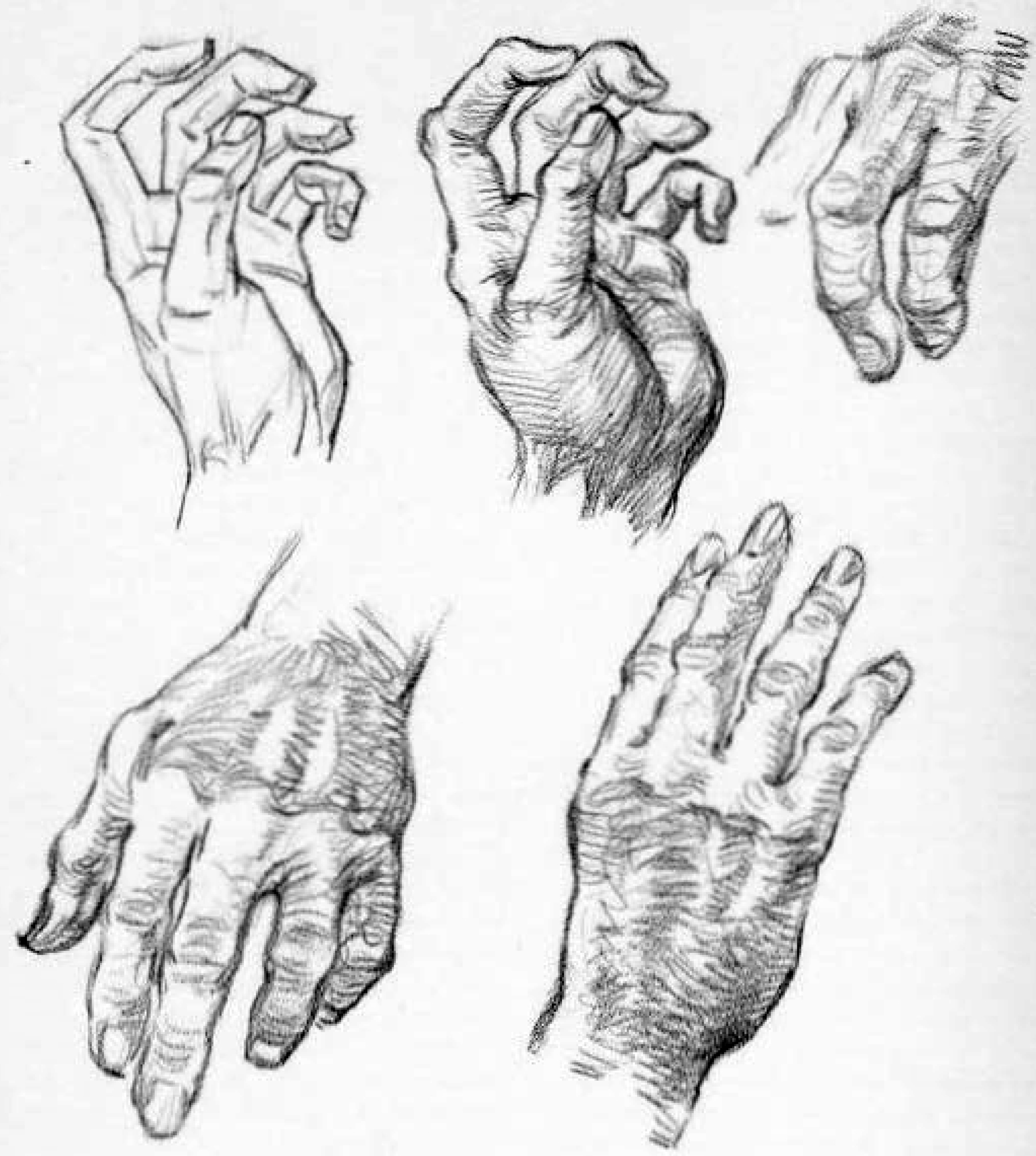 How to Draw Old Hands