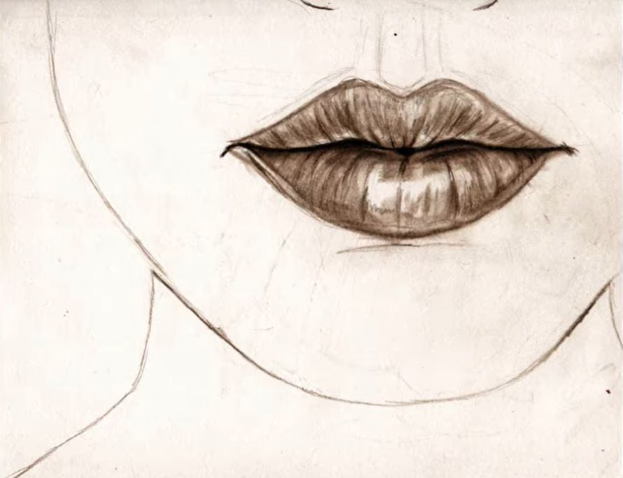 How to Draw Pouty Lips