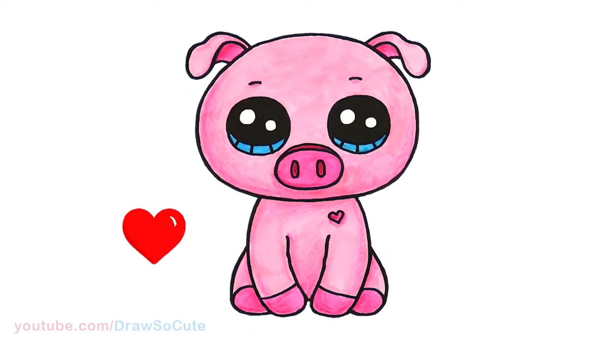 How to Draw a Beanie Boo Pig