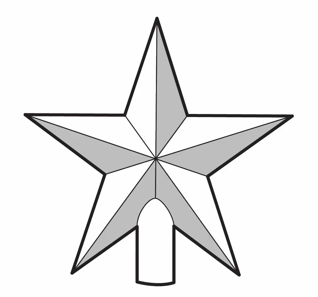 How to Draw a Christmas Star Topper