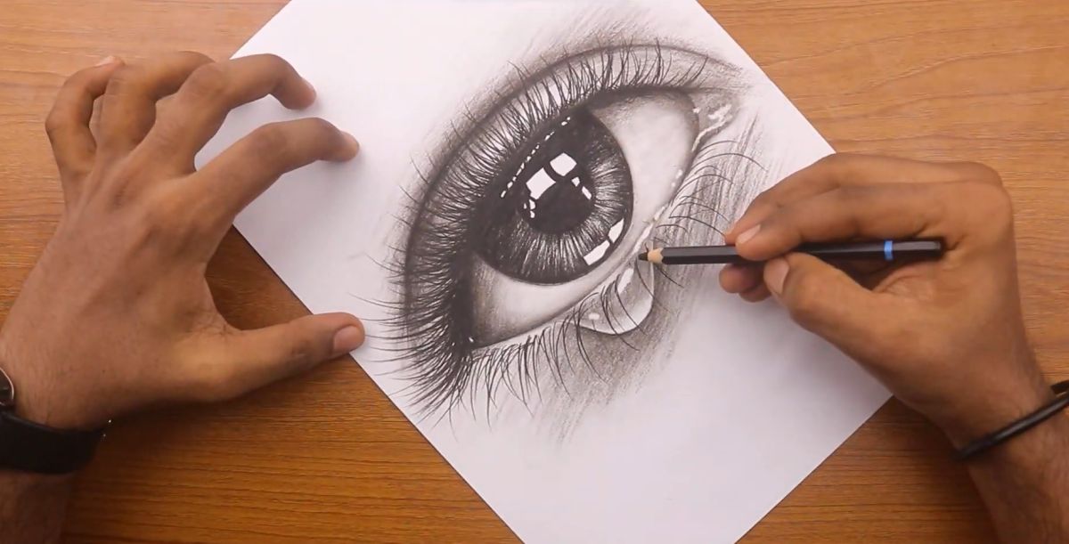 How to Draw Tears - Learn How to Make a Realistic Tear Drop Drawing