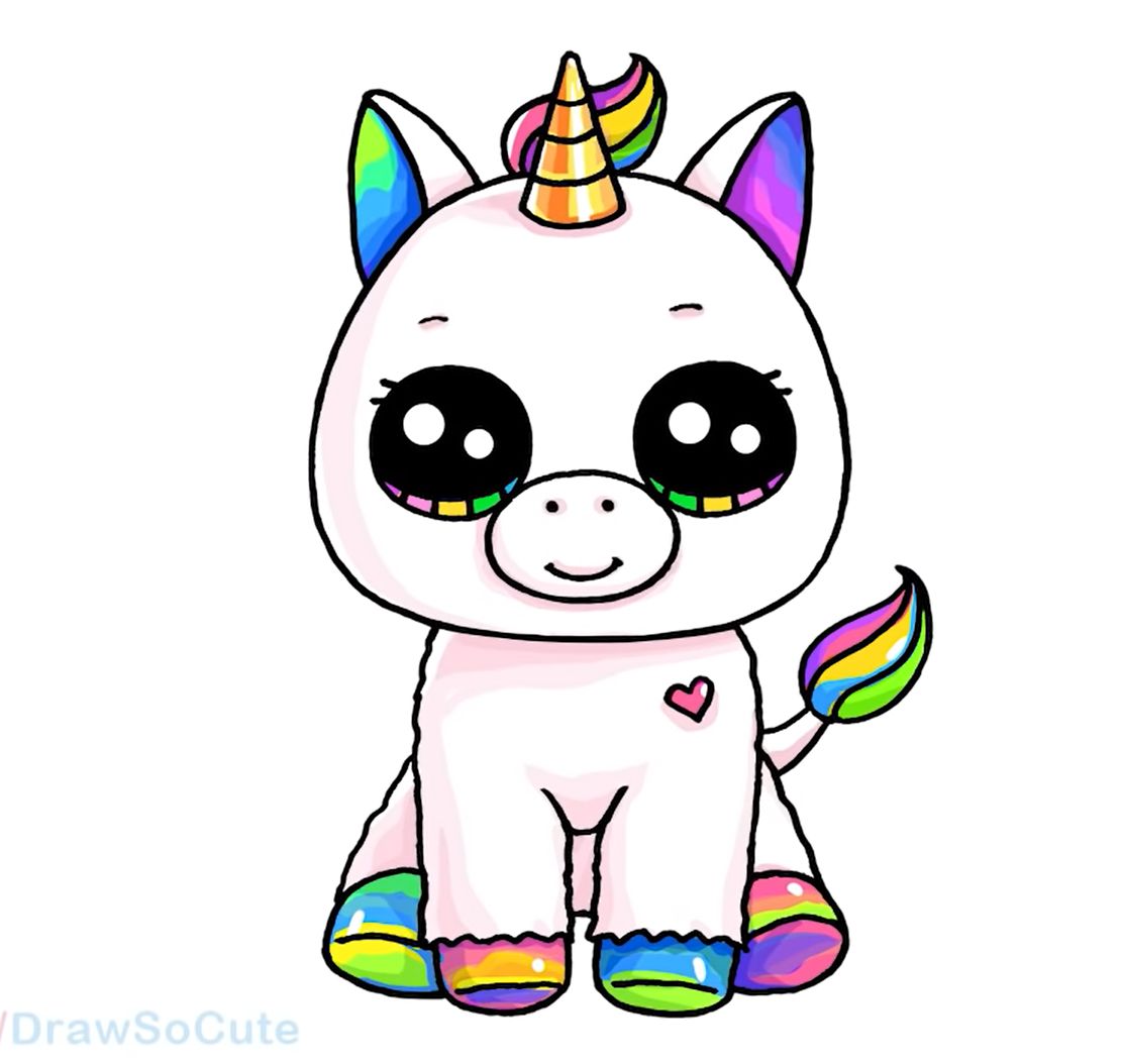 How to Draw a Cute Unicorn