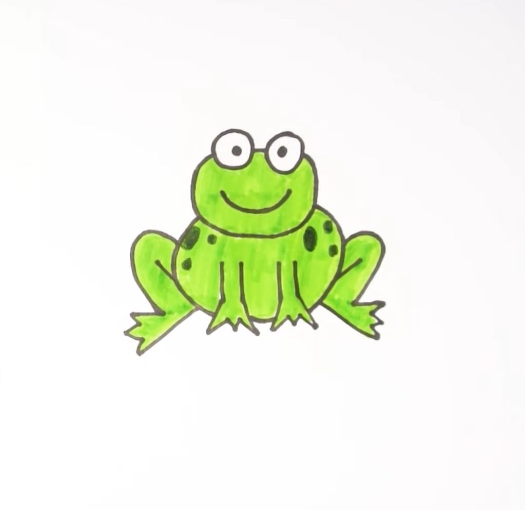 How to Draw a Frog for Kids