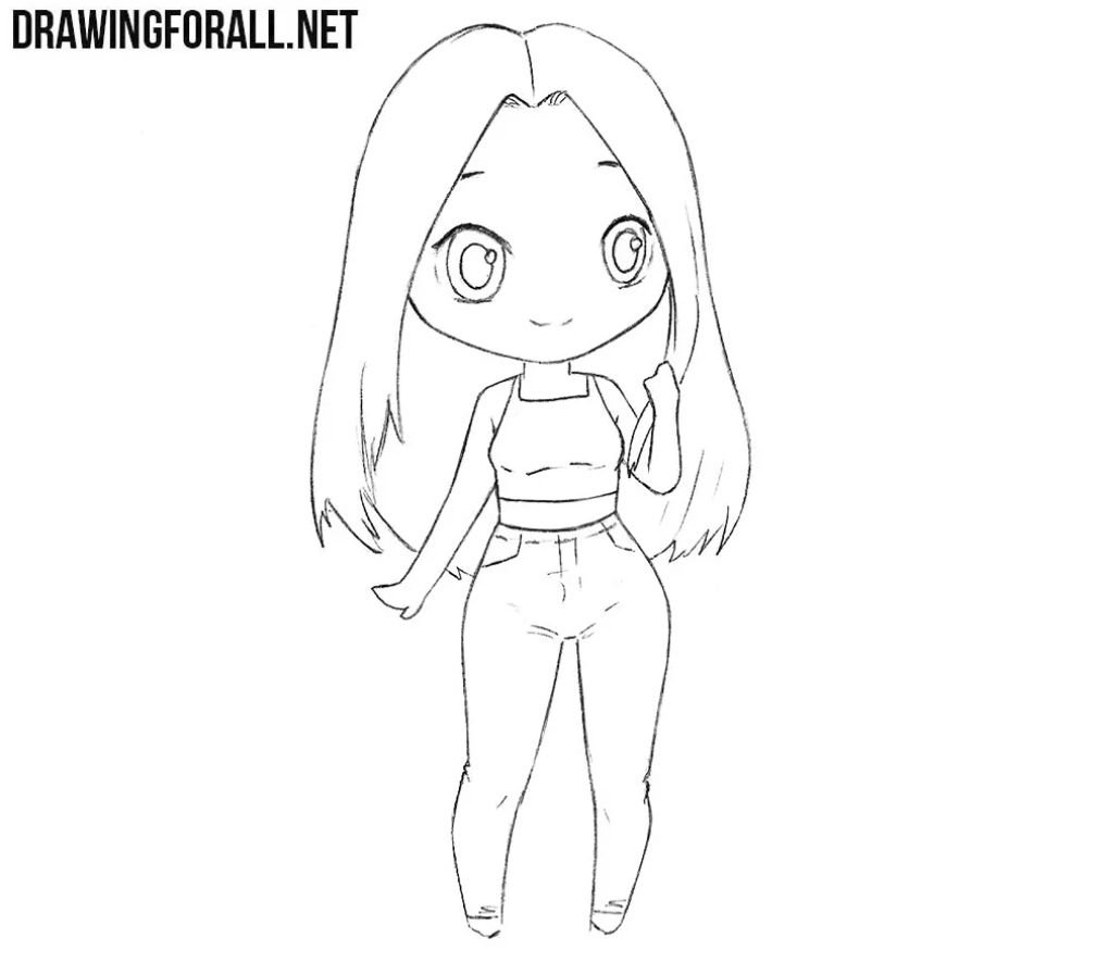 How to Draw a Girl Chibi Style 