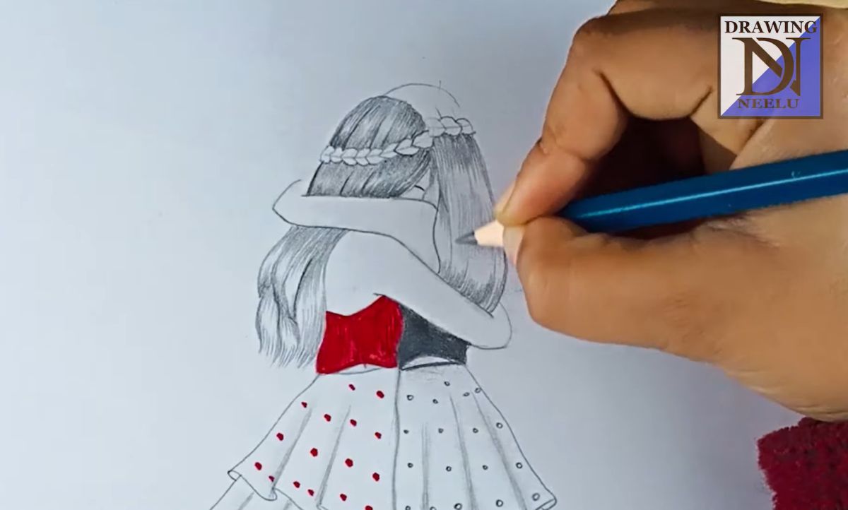 How to Draw a Girl Hugging Someone