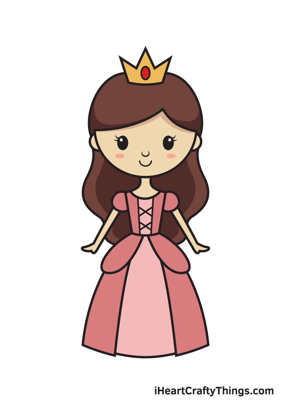 How to Draw a Girl as a Princess