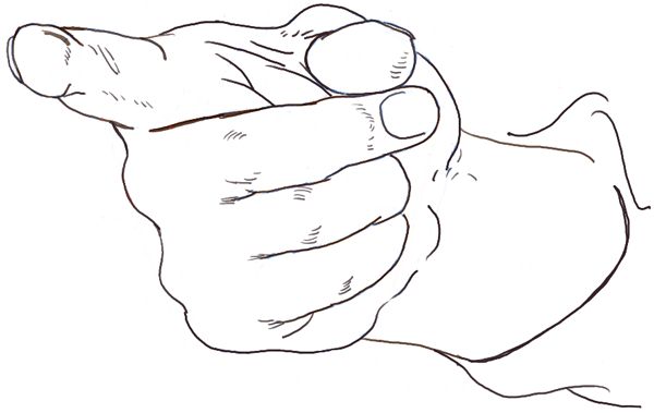 How to Draw a Hand Pointing at You