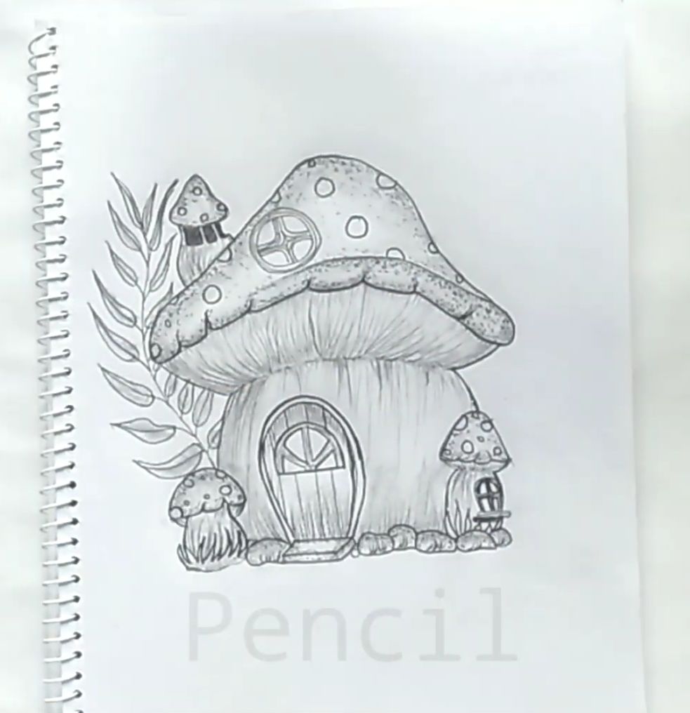 How to Draw a Mushroom House