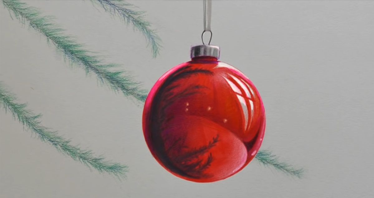 How to Draw a Realistic Christmas Ornament