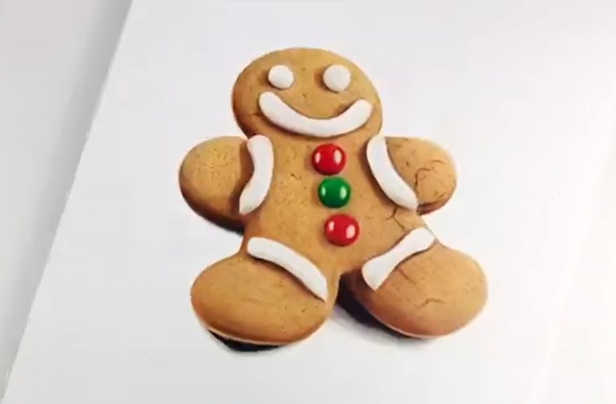 How to Draw a Realistic Gingerbread Man