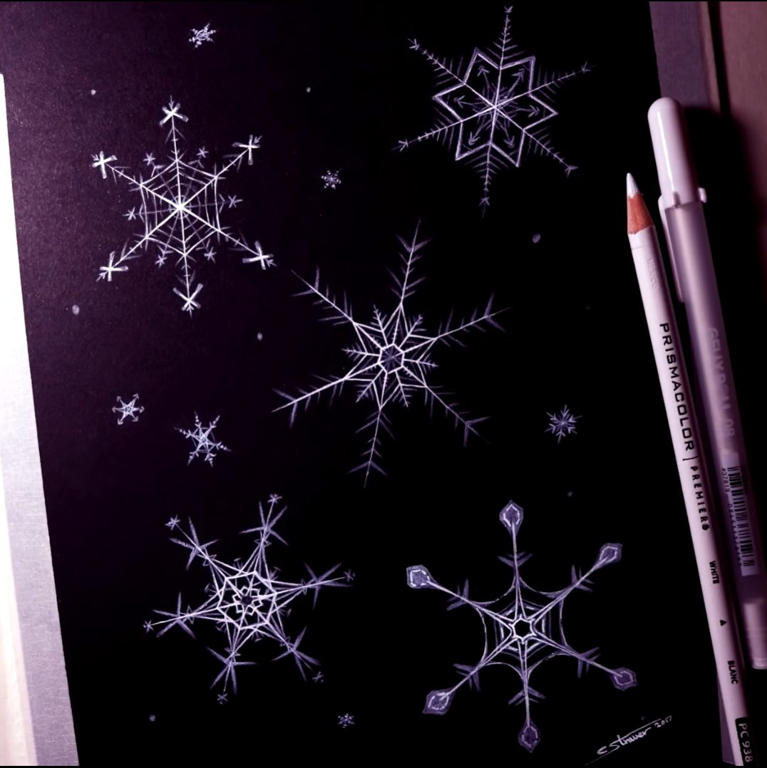How to Draw a Realistic Snowflake