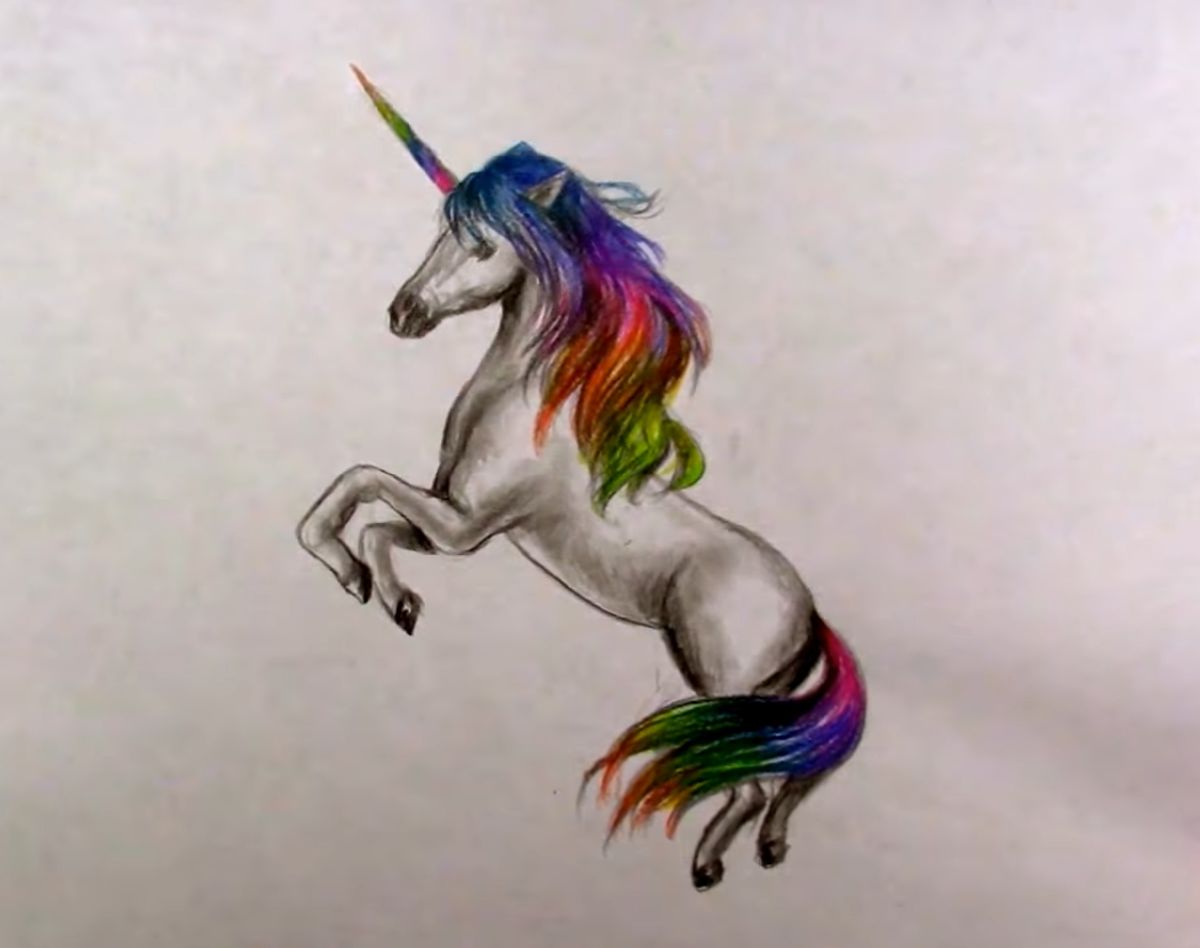 How to Draw a Rainbow Unicorn Cake Draw So Cute : r/DIY_Hobby