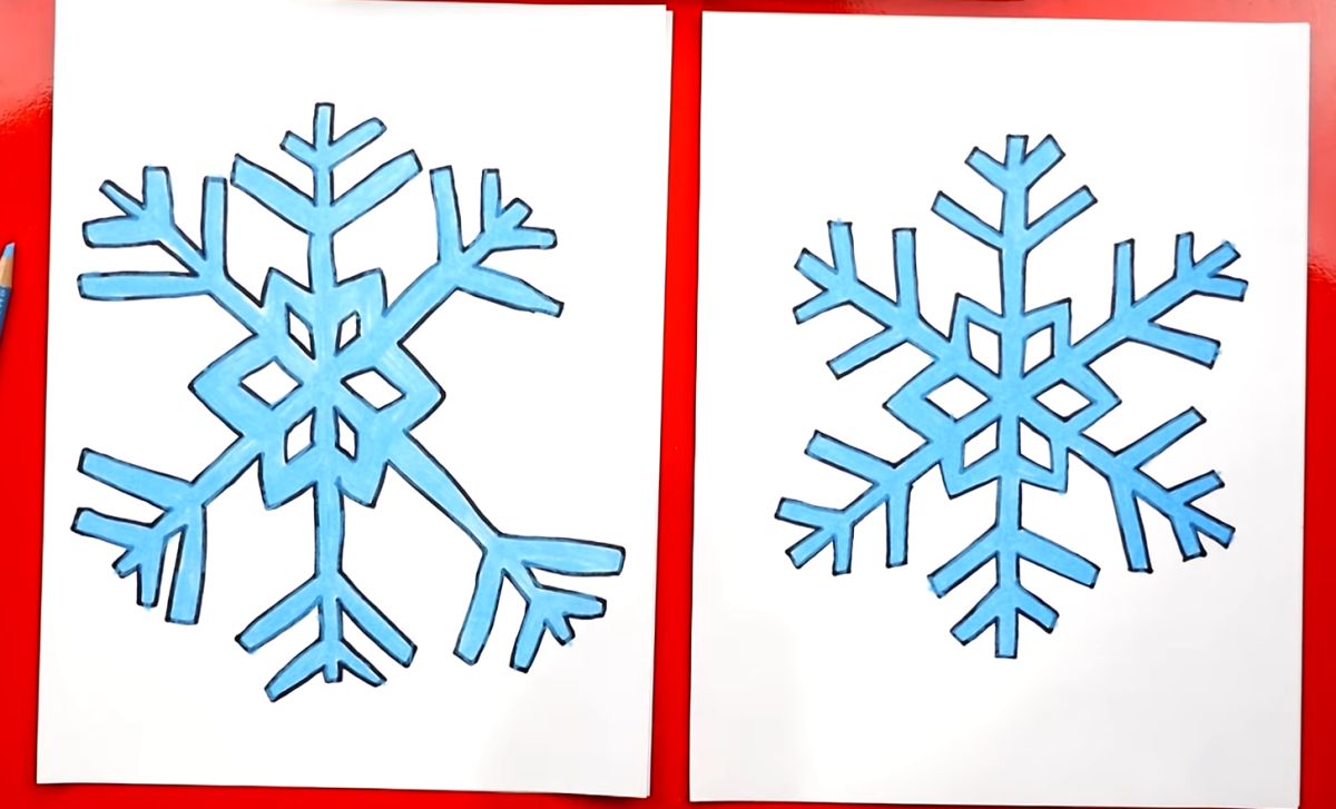 How to Draw a Snowflake for Kids