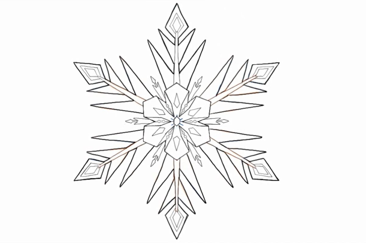 How to Draw a Snowflake from Frozen