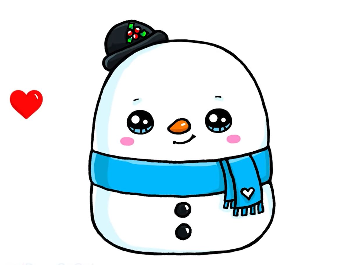 How to Draw a Snowman Squishmallow
