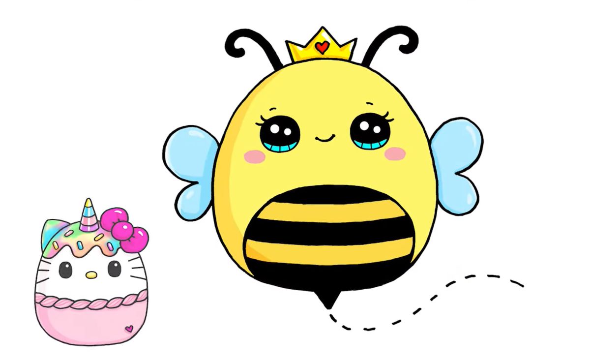 How to Draw a Squishmallow Bee
