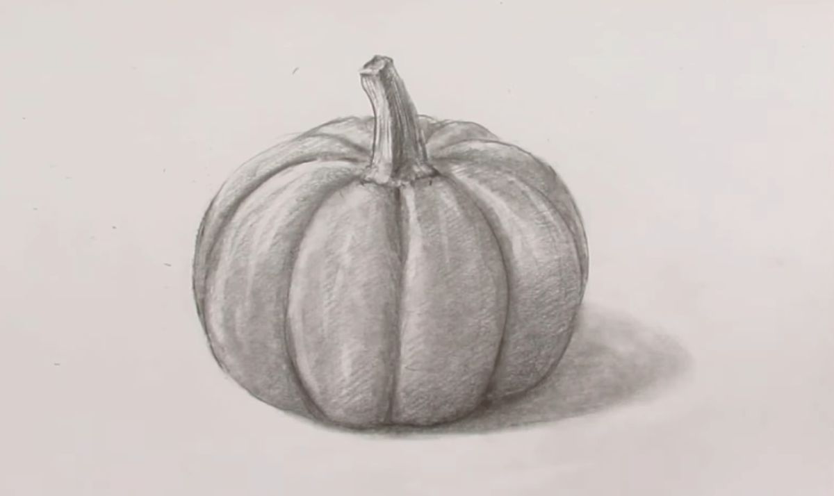 How to Draw a Still Art Pumpkin