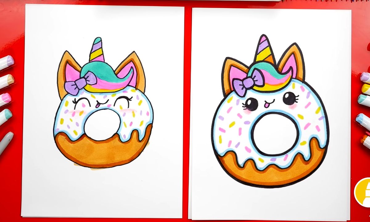 How to Draw a Unicorn Donut