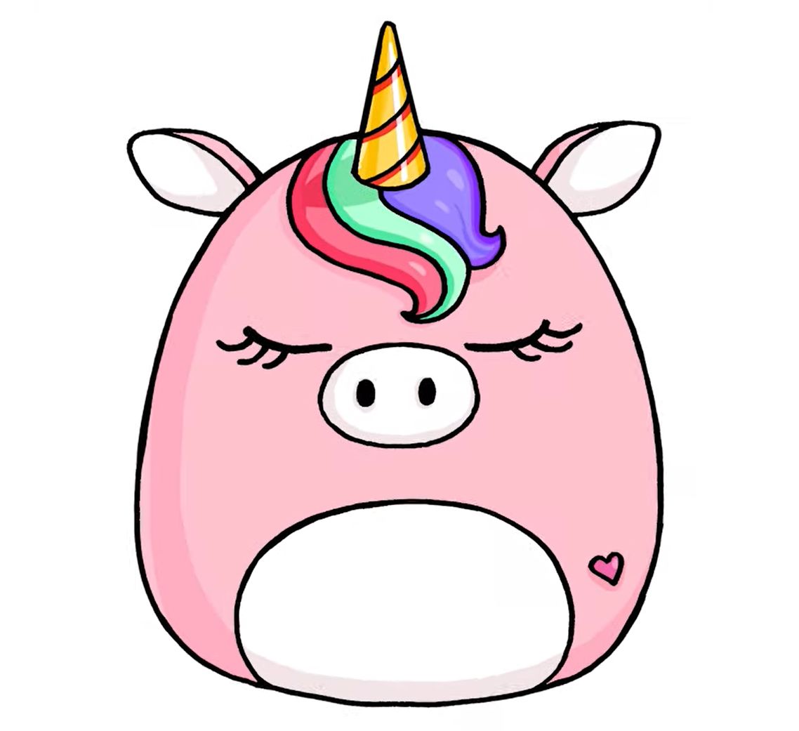 Cute Unicorn Cake. Birthday Unicorn Isolated Vector Icon. Stock Vector -  Illustration of doodle, cheerful: 107757225
