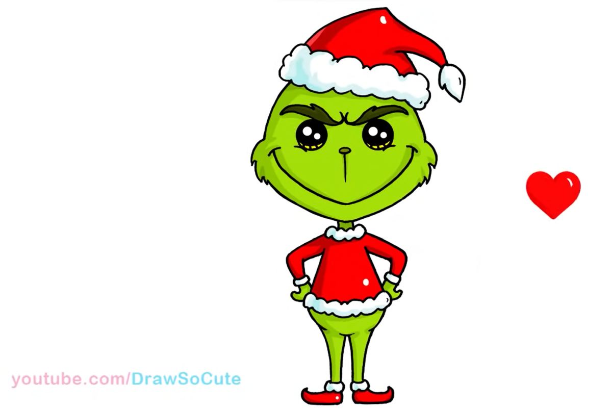 How to Draw the Grinch Cute