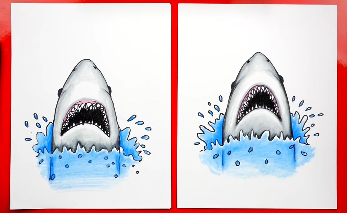 How to Draw the Jaws Shark
