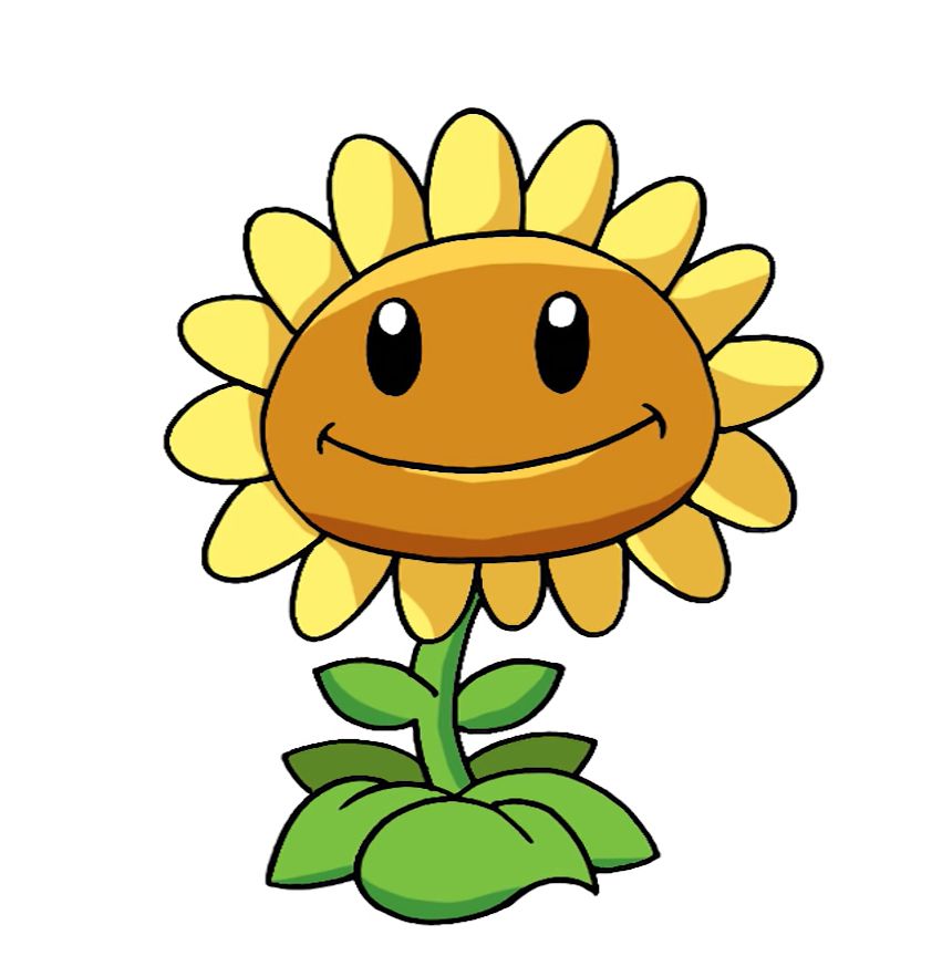 How to Draw the Sunflower from Plants Vs. Zombies