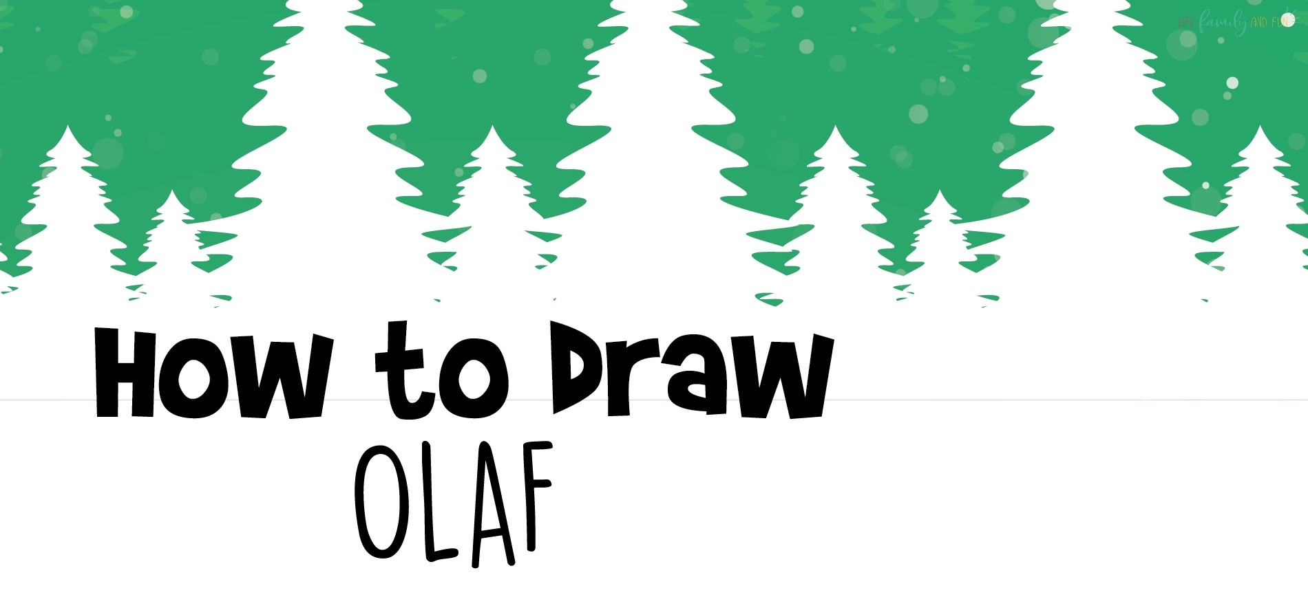 how to draw Olaf
