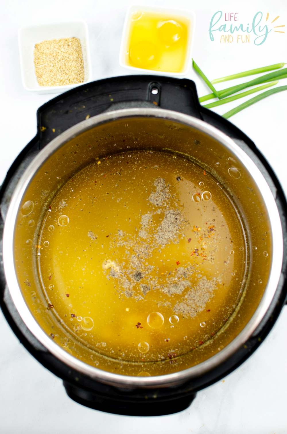 Instant Pot Egg Drop Soup Recipe - put all together