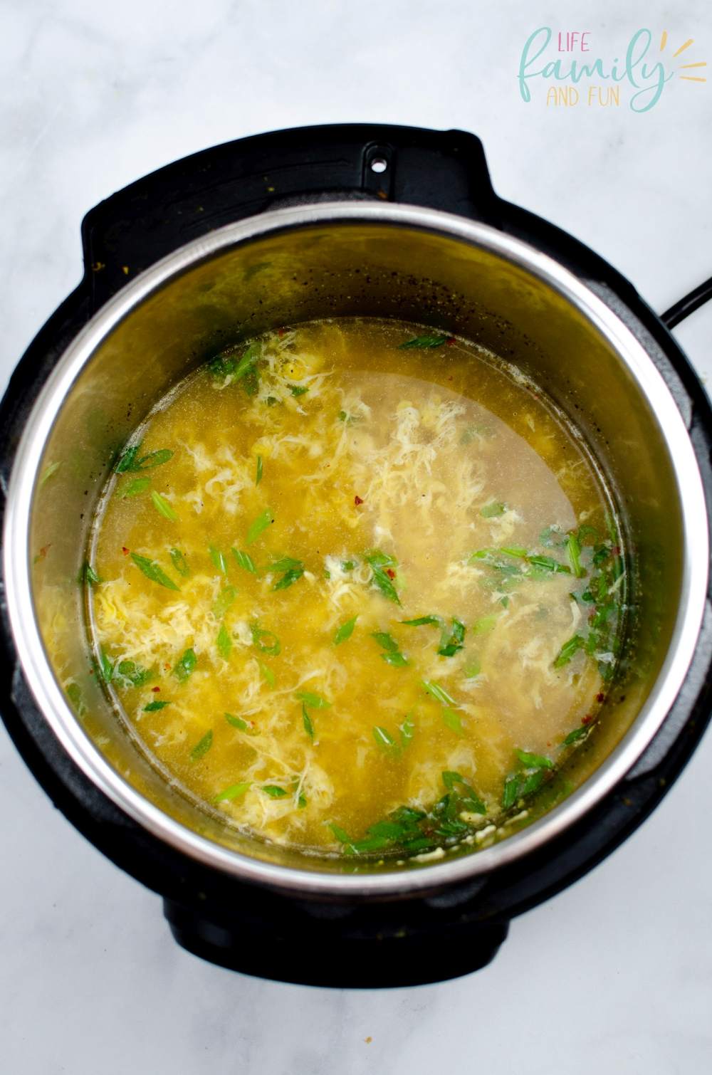 Instant Pot Egg Drop Soup Recipe - ready to serve
