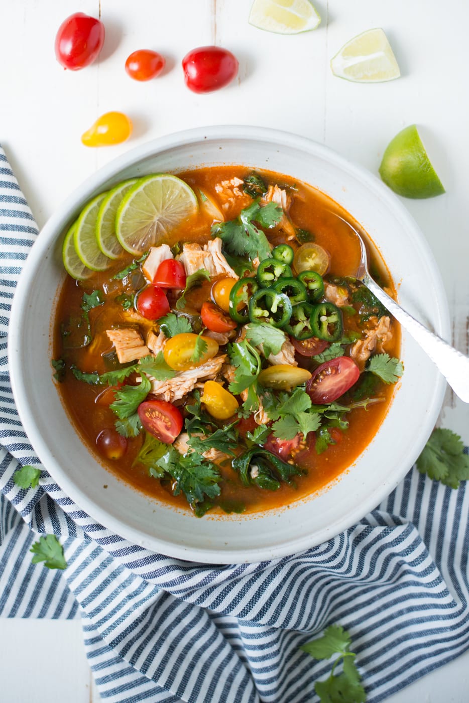 Instant Pot Loaded Mexican Chicken Soup